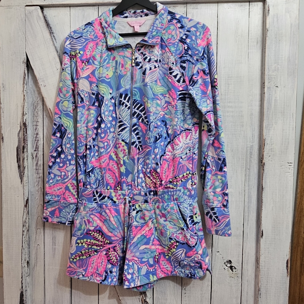Lilly Pulitzer skipper romper - Fantasy Garden - S